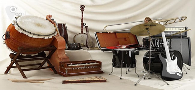 آلات موسیقی برای نواختن انواع موسیقی کاربرد دارد.